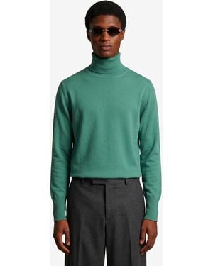 Ballantyne Zephir Cashmere Turtleneck - Green