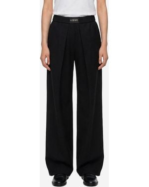 Loewe Pantaloni Elasticizzati - Nero