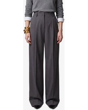 SUTTON NEW YORK Light Stretch Canvas Trousers - Black