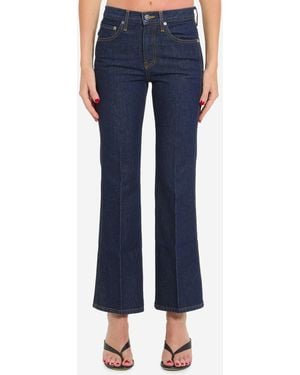 KHAITE Clara Flare Jeans - Blue