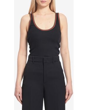 Gucci Canottiera Web - Nero