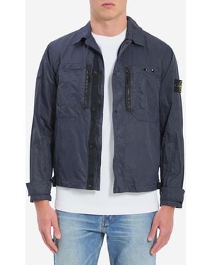 Stone Island Nylon Overshirt - Blue