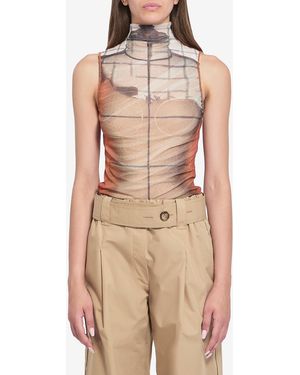 Jean Paul Gaultier Fire Tank Top - Natural