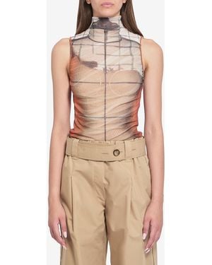 Jean Paul Gaultier Fire Tank Top - Natural