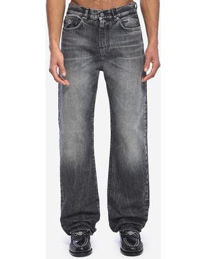 Versace Stone Washed Jeans - Grey