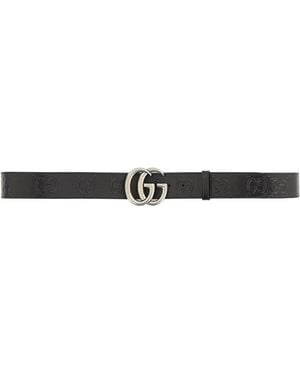 Gucci Gg Marmont Belt - White