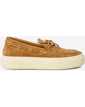 Hogan Crosswind Boat Shoes - Natural