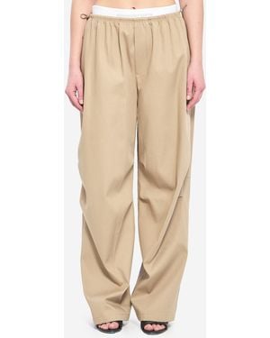 Alexander Wang Midrise Joggers - Natural
