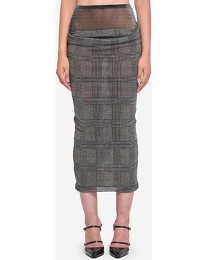 スカート JeanPaul GAULTIER Body Shadow and Prince of Wales skirt Jean Paul Gaultier Skirts for Women | Online Sale up to 41