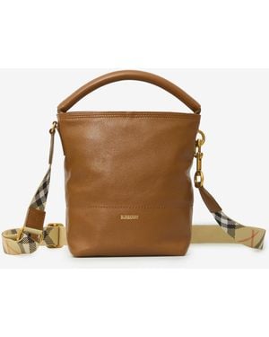 Burberry B Clip Bucket Bag - Brown