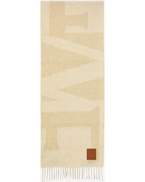 Loewe Cashmere Scarf - Natural