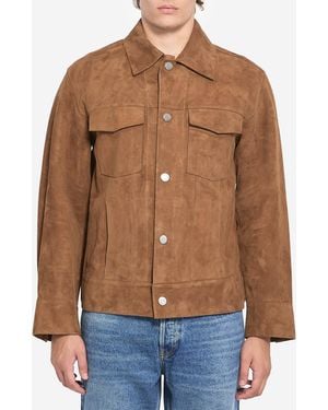 Ami Paris Suede Jacket - Blue