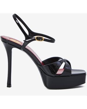 Saint Laurent Leather Sandals - White