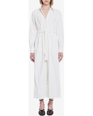Max Mara Abito Lungo Chemisier - Bianco
