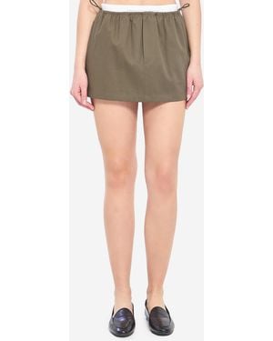 Alexander Wang Midrise Mini Skirt - Green