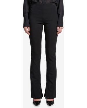 FEDERICA TOSI Cady Trousers With Slit - Black