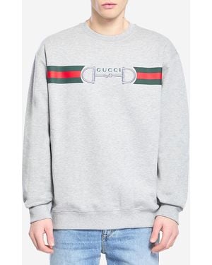Gucci Cotton Jersey Sweatshirt - Grey
