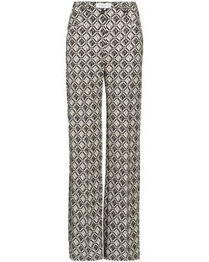 Marine Serre Moon Diamant Trousers - Grey