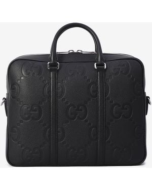 Gucci Jumbo Gg Document Holder - Black