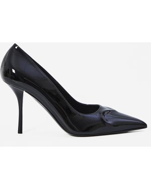 Alaïa Patent Court Shoes - Black