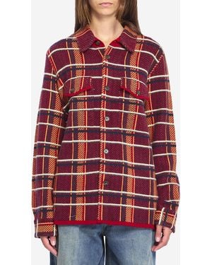 Guest In Residence Plaid Work Shirt - Red