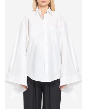 Balenciaga Tied Cuffs Blouse - White