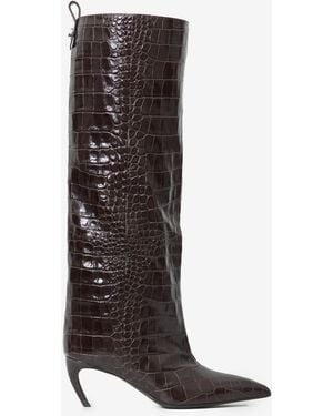 The Attico Lea Dark Boots - White