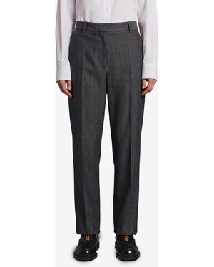 Balenciaga Slim Tailored Trousers - Grey