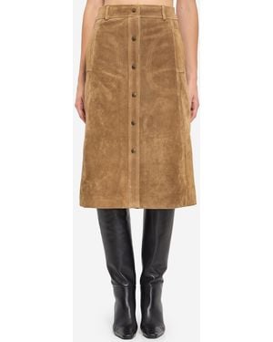 Arma Elen Suede Skirt - Natural