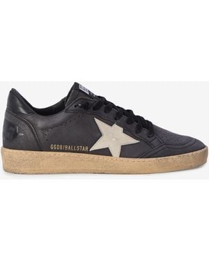 Golden Goose Ball Star Trainers - Grey