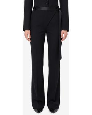 The Attico Tuxedo Trousers - Black