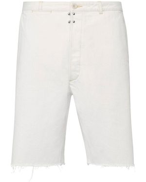 Maison Margiela Cotton Denim Shorts - White