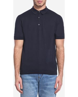 John Smedley Adrian Polo Shirt - Blue