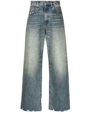R13 Jeans Sukey A Gamba Ampia - Blu