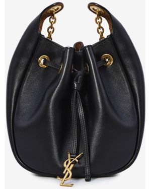 Saint Laurent Supple Bucket Bag - Black