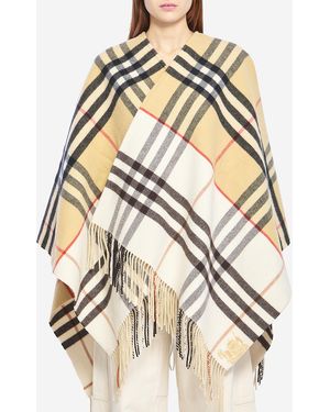 Burberry Double Check Cape - Natural