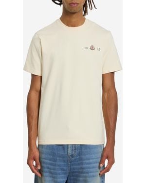 Moncler Logo Cotton Tshirt - White