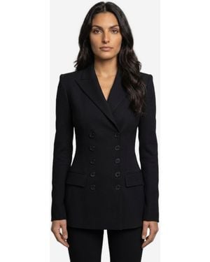 Dolce & Gabbana Doublebreasted Wool Jacket - Black