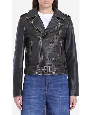 Golden Goose Biker Jacket - Black