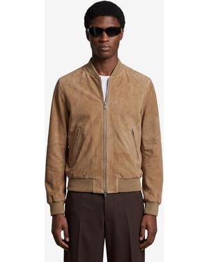 Arma Didier Suede Bomber Jacket - Natural