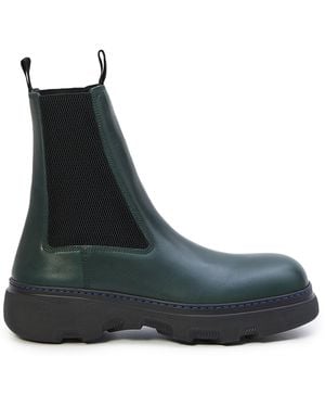 Burberry Creeper Chelsea Boots - Black