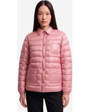 Moncler Fouine Padded Shirt Jacket - Pink