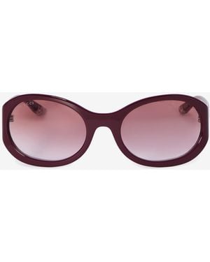Gucci Round Sunglasses - Red