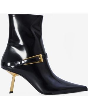 Saint Laurent Lee 70 Patent Bootie - Black