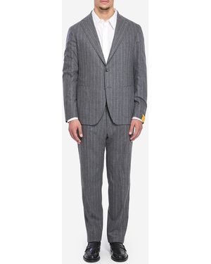 Tagliatore Singlebreasted Flannel Suit - Grey