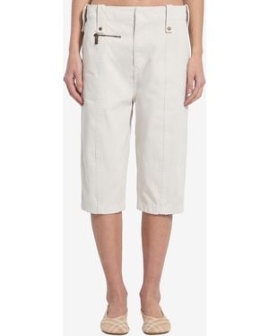 Burberry Pantaloni Capri - Neutro