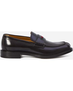 Gucci Mocassino Con Dettaglio Web - Bianco