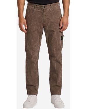 Stone Island Lead Trousers - Brown
