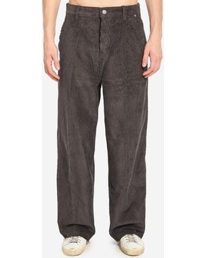 Ami Paris Corduroy Velvet Pants - Gray