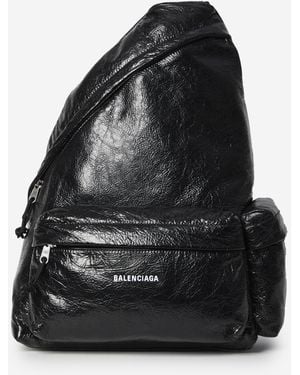 Balenciaga Asymmetric Explorer Backpack - Black